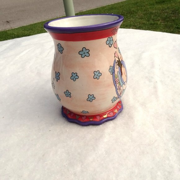 Blue Sky Clayworks Mug "Queen of Mothers" 2008 Never Used - Picture 4 of 8